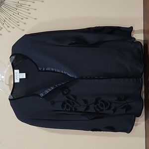 Alfani: Women's black cardigan/Sz: 1x/Black